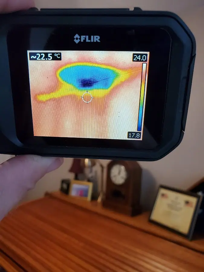 Thermal imaging inspection for water damage in La Feria